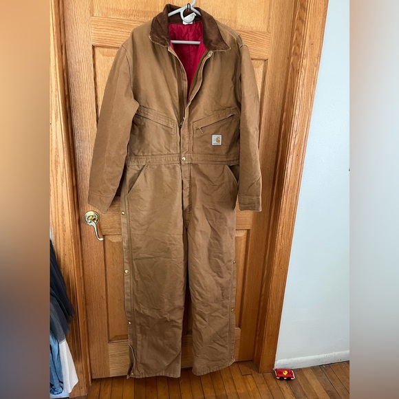 Carhartt Other - Carhartt vintage 100 yr, insulated tan, workwear coveralls